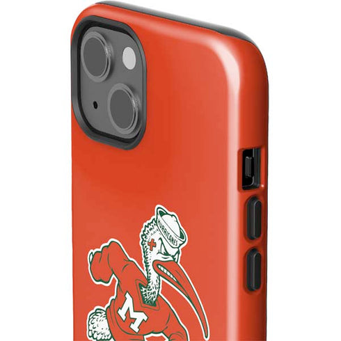 University of Miami Sebastian Mascot iPhone 15 Plus Impact Case