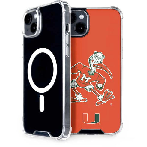 University of Miami Sebastian Mascot iPhone 14 Plus MagSafe Case