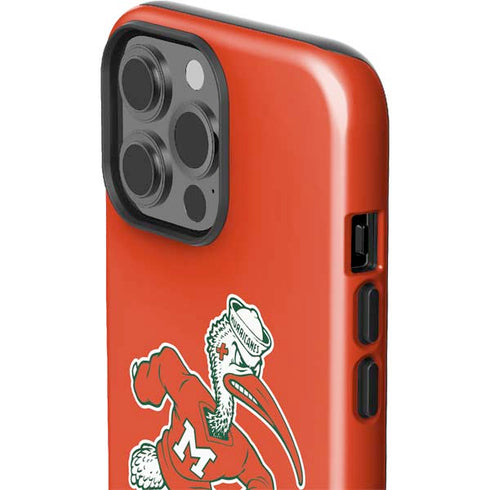 University of Miami Sebastian Mascot iPhone 15 Pro Max Impact Case