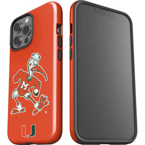University of Miami Sebastian Mascot iPhone 14 Pro Max Impact Case
