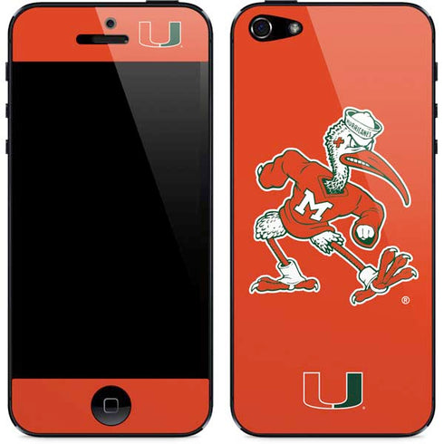University of Miami Sebastian Mascot iPhone 5/5s/5SE Skin