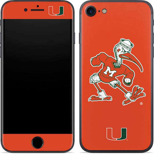 University of Miami Sebastian Mascot iPhone 8 Skin