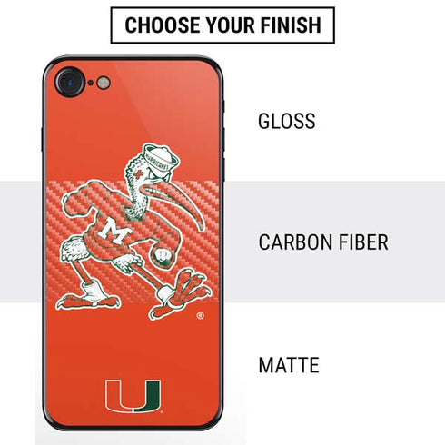 University of Miami Sebastian Mascot iPhone SE (2nd & 3rd Gen) Skin