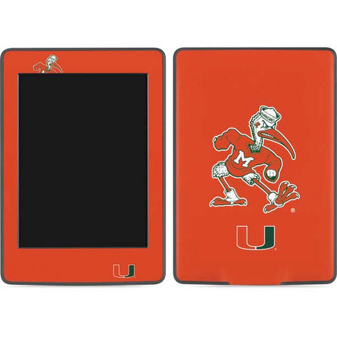 University of Miami Sebastian Mascot Amazon Kindle Skin