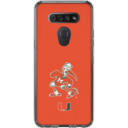 University of Miami Sebastian Mascot LG K51/Q51 Clear Case
