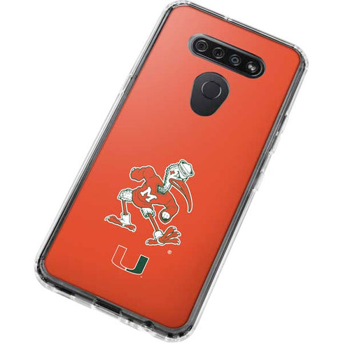University of Miami Sebastian Mascot LG K51/Q51 Clear Case