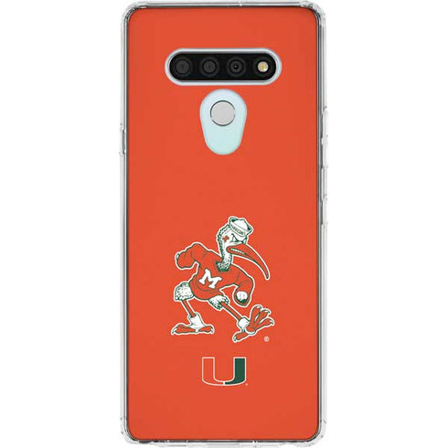 University of Miami Sebastian Mascot LG Stylo 6 Clear Case