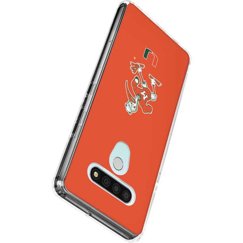 University of Miami Sebastian Mascot LG Stylo 6 Clear Case