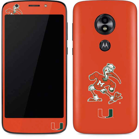 University of Miami Sebastian Mascot Moto E5 Play Skin
