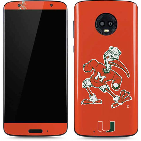 University of Miami Sebastian Mascot Moto G6 Skin