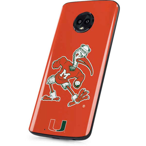 University of Miami Sebastian Mascot Moto G6 Skin