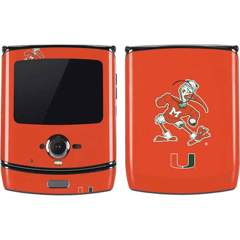 University of Miami Sebastian Mascot Motorola RAZR Skin