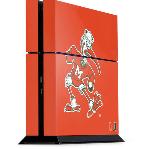 University of Miami Sebastian Mascot PS4 Console Skin