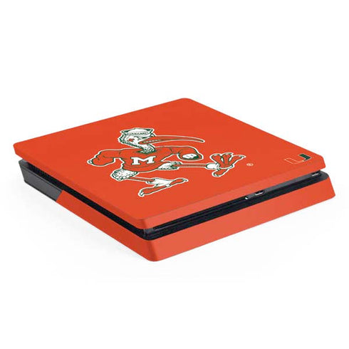 University of Miami Sebastian Mascot PS4 Slim Skin