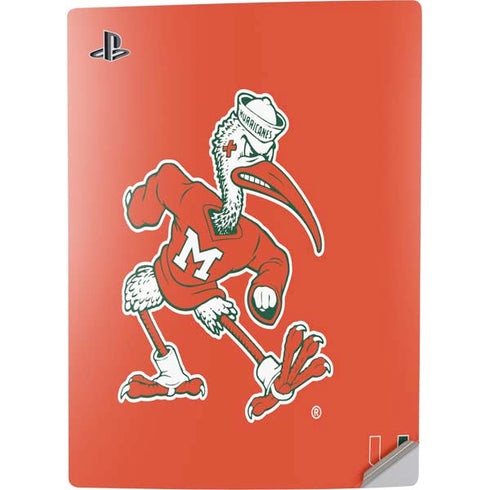 University of Miami Sebastian Mascot PS5 Digital Edition Console Skin