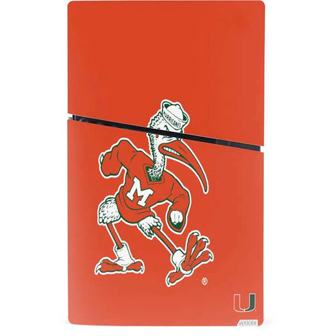 University of Miami Sebastian Mascot PS5 Slim Digital Edition Bundle Skin