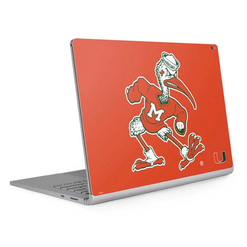 University of Miami Sebastian Mascot Surface Book 2 15in Skin