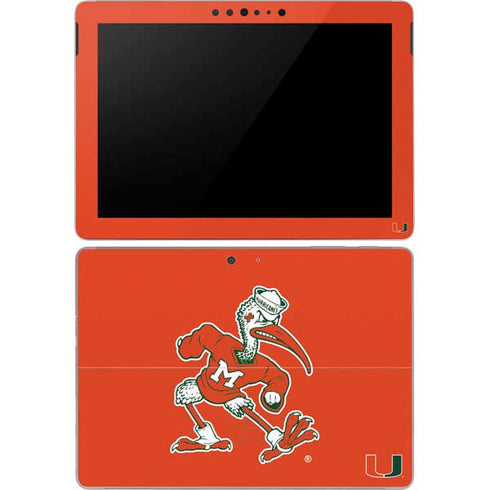University of Miami Sebastian Mascot Surface Go Skin