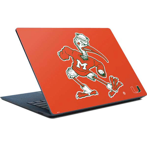 University of Miami Sebastian Mascot Surface Laptop Skin