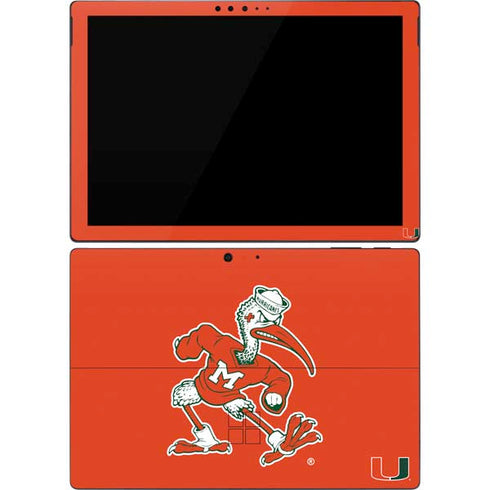 University of Miami Sebastian Mascot Surface Pro 7 Skin