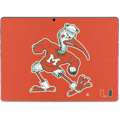 University of Miami Sebastian Mascot Surface Pro 8 Skin