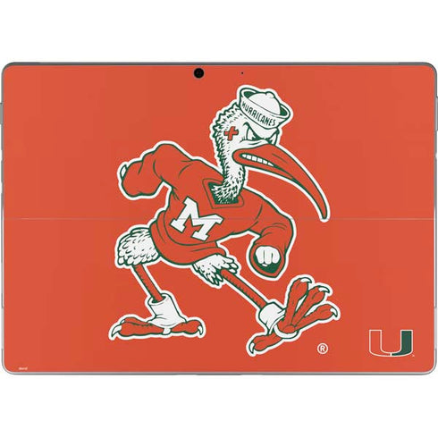 University of Miami Sebastian Mascot Surface Pro 9 Skin