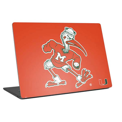 University of Miami Sebastian Mascot Universal Laptop 12in (9.8 x 6.8in) Skin