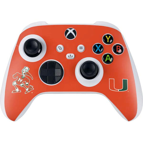 University of Miami Sebastian Mascot Xbox Series S Controller Skin