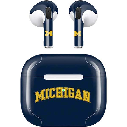 University of Michigan M Logo Apple AirPods (3rd Gen 2021) Skin