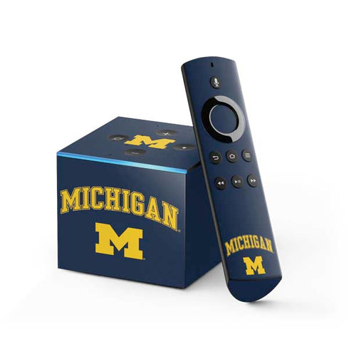 University of Michigan M Logo Fire TV Cube Skin