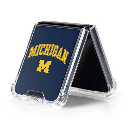 University of Michigan M Galaxy Z Flip5 5G Clear Case