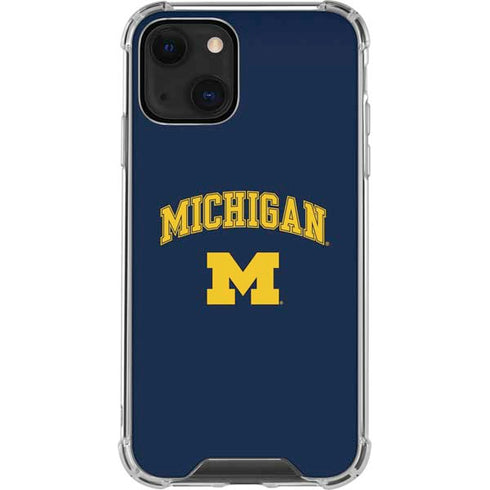 University of Michigan M iPhone 15 Plus Clear Case