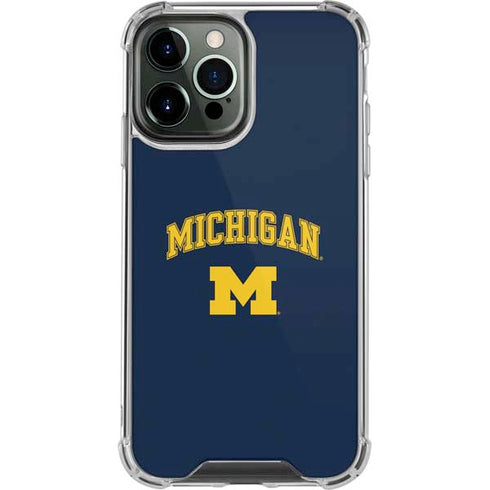 University of Michigan M iPhone 15 Pro Max Clear Case