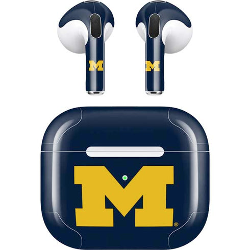 University of Michigan M Logo Apple AirPods (3rd Gen 2021) Skin