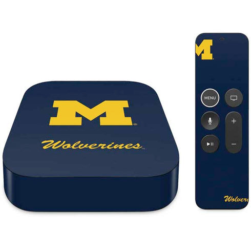 Michigan M Logo Bold Apple TV 4K Skin