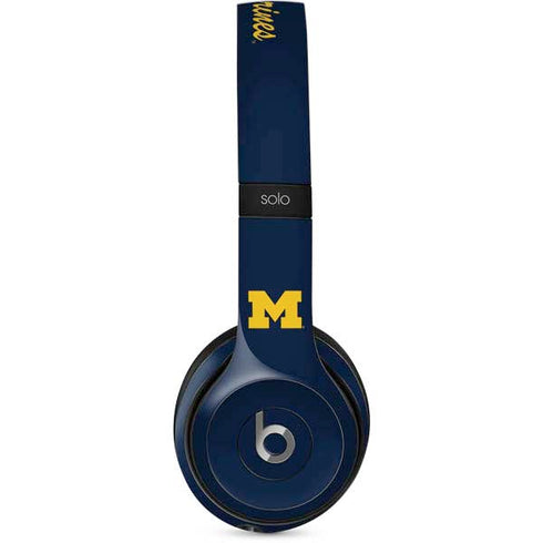 Michigan M Logo Bold Beats Solo 2 Wired Skin