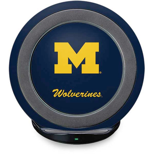 Michigan M Logo Bold Fast Charge Wireless Charging Stand Skin