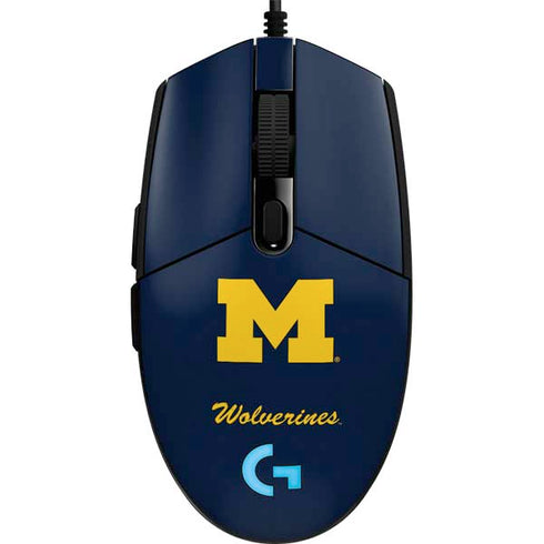 University of Michigan M Logo Bold G203 Prodigy RGB Wired Gaming Mouse Skin