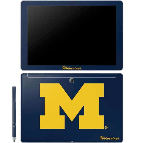 Michigan M Logo Bold Galaxy Book 12in Skin
