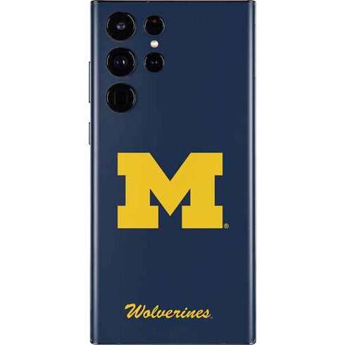 University of Michigan M Logo Bold Galaxy S22 Ultra Skin