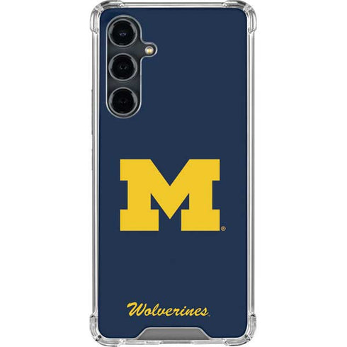 University of Michigan M Logo Bold Galaxy S23 FE Clear Case
