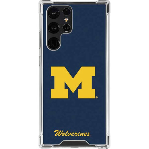 University of Michigan M Logo Bold Galaxy S24 Ultra Clear Case