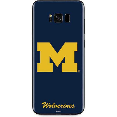 Michigan M Logo Bold Galaxy S8 Plus Skin