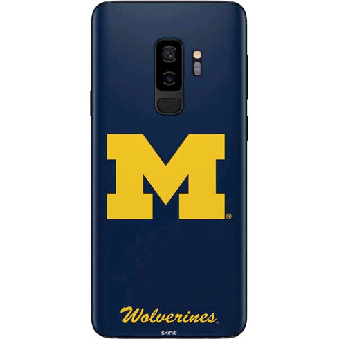 Michigan M Logo Bold Galaxy S9 Plus Skin