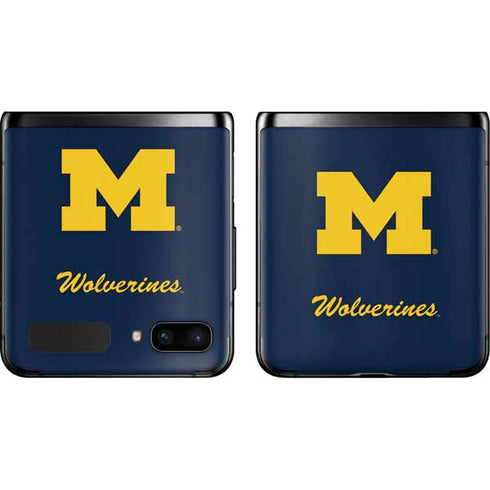 University of Michigan M Logo Bold Galaxy Z Flip Skin