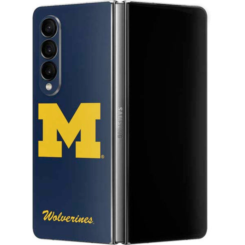 University of Michigan M Logo Bold Galaxy Z Fold4 5G Skin