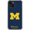 University of Michigan M Logo Bold iPhone 15 Plus Clear Case
