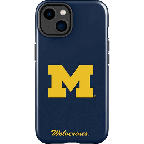 University of Michigan M Logo Bold iPhone 15 Plus Impact Case