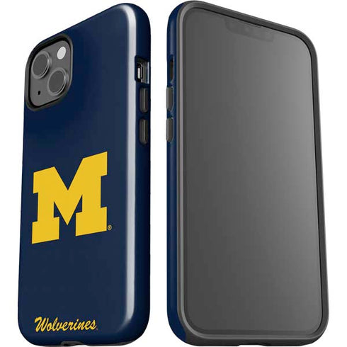 University of Michigan M Logo Bold iPhone 15 Plus Impact Case