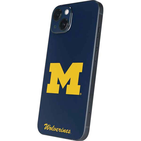 University of Michigan M Logo Bold iPhone 15 Plus Skin